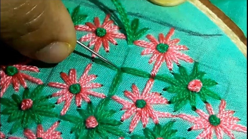 hand embroidery for kurti 4