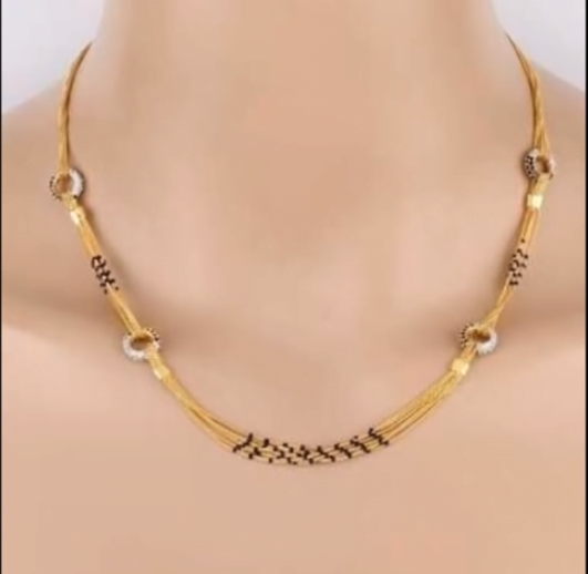 Gold Mangalsutra Designs 11