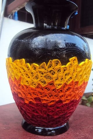 Quilling Vase 14