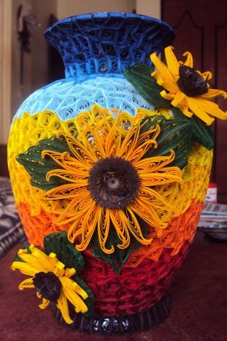 Quilling Vase 56