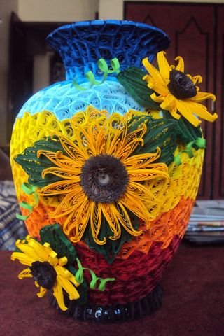 Quilling Vase 58