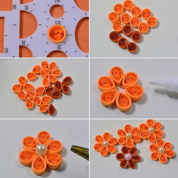 Quilling Flower Necklaces 4