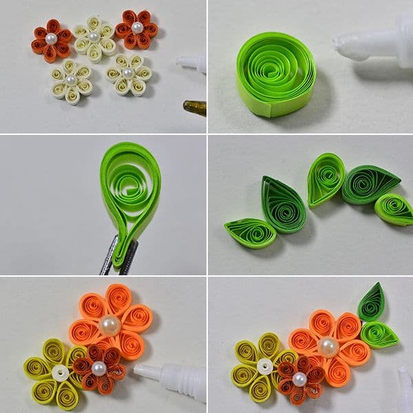 Quilling Flower Necklaces 5