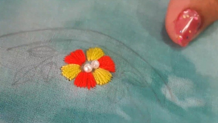 Round Neck Embroidery Designs 10
