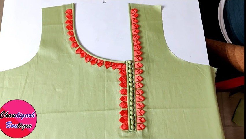 Neck Design Cutting and Stitching 1