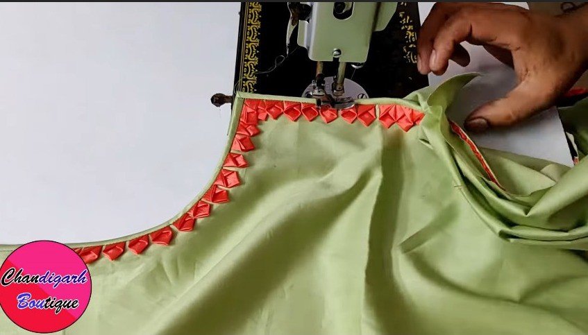 Neck Design Cutting and Stitching 18