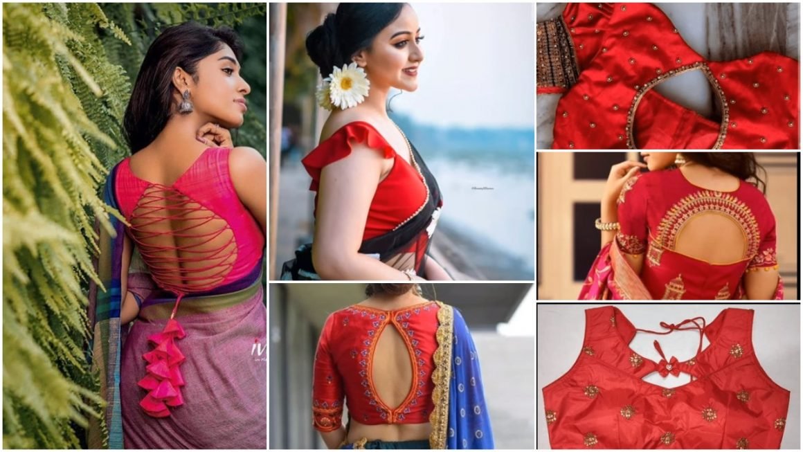 Red Blouse Neck Designs Ideas 2022