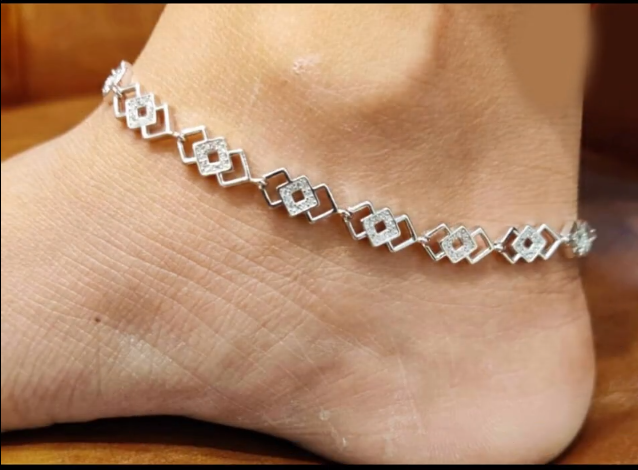 Silver Anklet Design 12