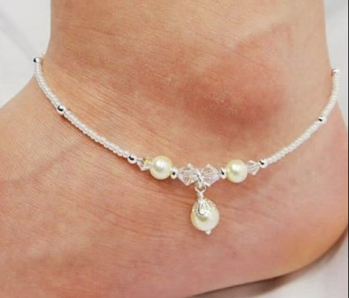 Silver Anklet Design 4