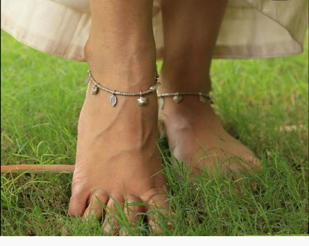 Silver Anklet Design 6