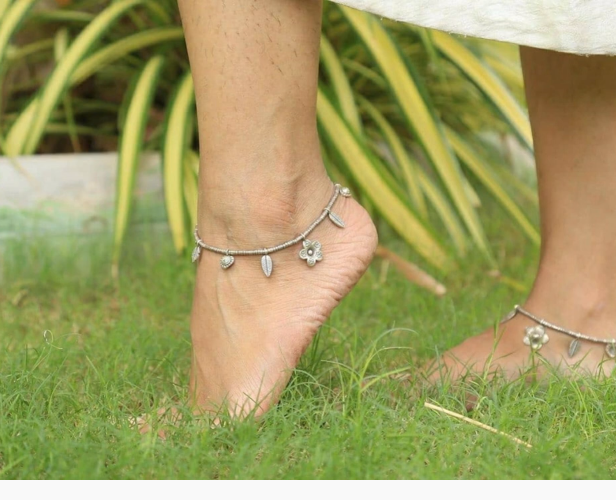 Silver Anklet Design 7