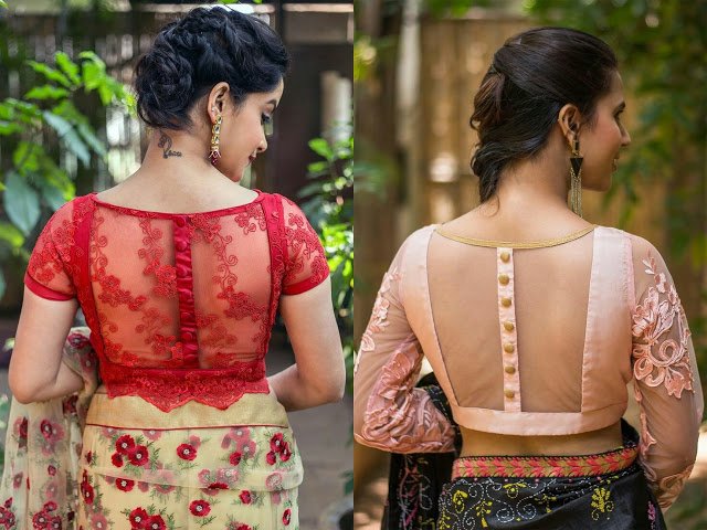 back neck blouse designs 1