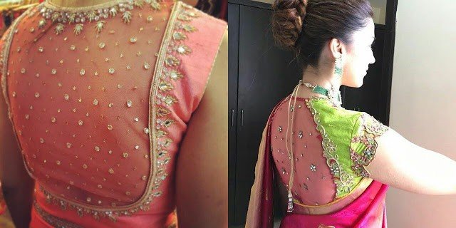 back neck blouse designs 18