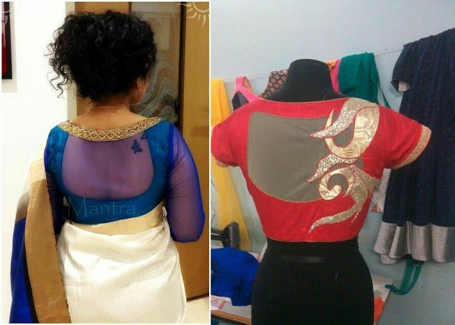 back neck blouse designs 24