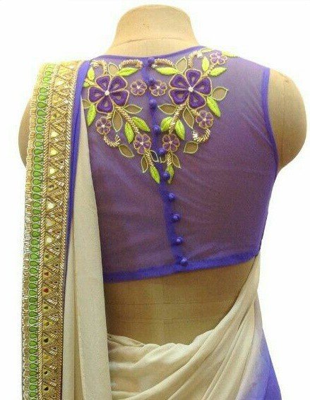 back neck blouse designs 32