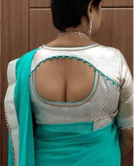 Blouse Back Neck Designs 13