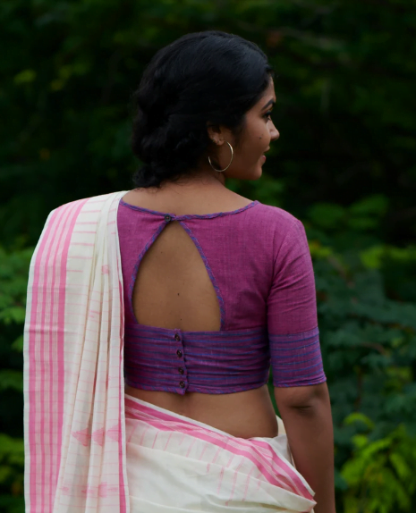 Saree Blouse Back Neck Designs 6