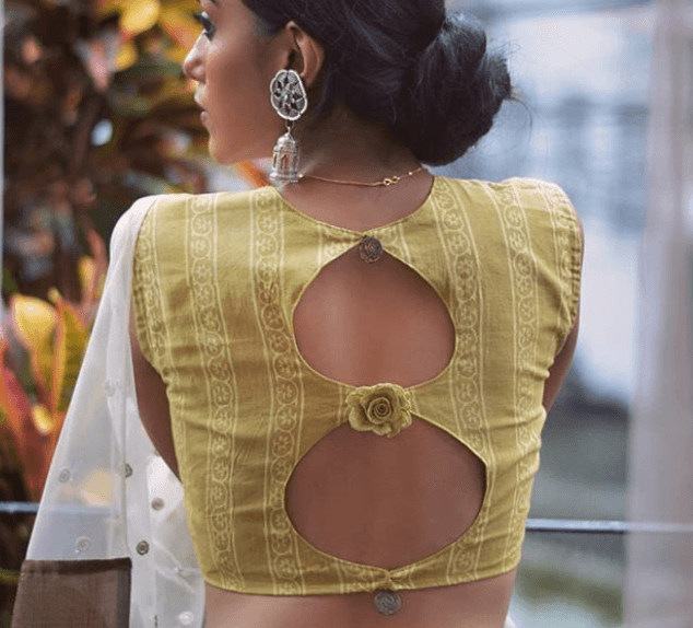 Blouse Back Neck Designs 8