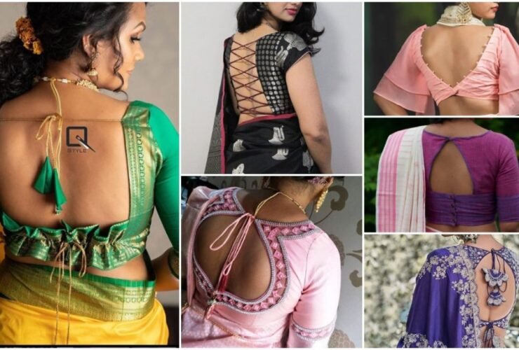 Saree Blouse Back Neck Designs 2022