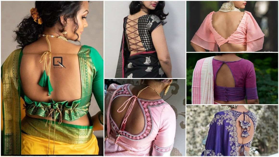 Saree Blouse Back Neck Designs 2022