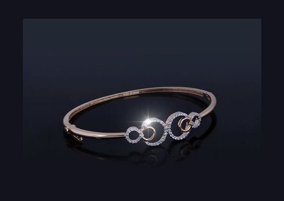 Gold Stone Bangle Design 8