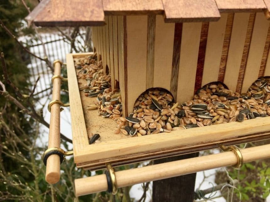 Wooden Bird Feeder 153