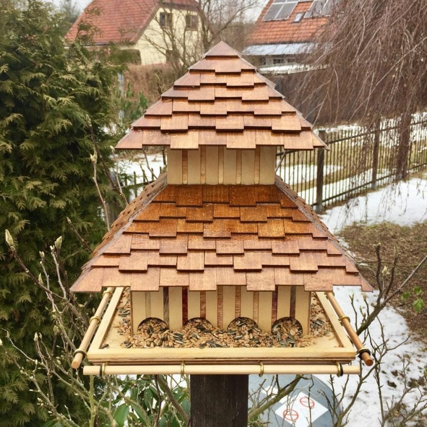 Wooden Bird Feeder 155