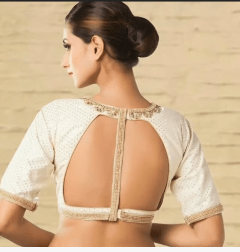 Saree Blouse Back Neck Designs 15