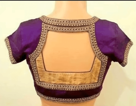 Saree Blouse Back Neck Designs 20