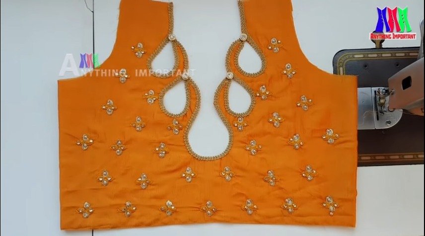 blouse back neck design cutting and stitching 18