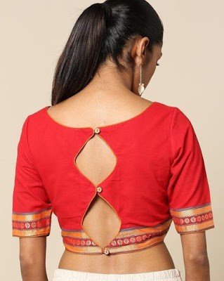 blouse back neck designs 17