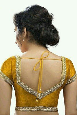 blouse back neck designs 37