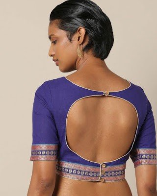 blouse back neck designs 43