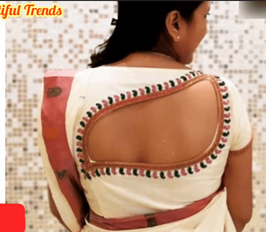 Beautiful Blouse Neck Design 15