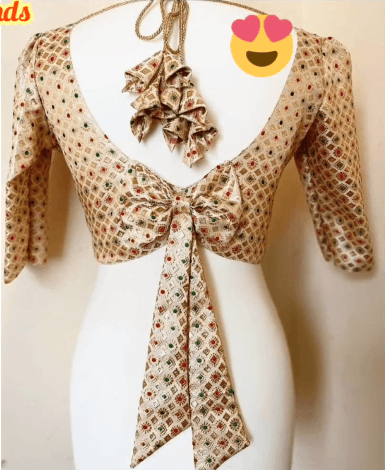 Beautiful Blouse Neck Design 18