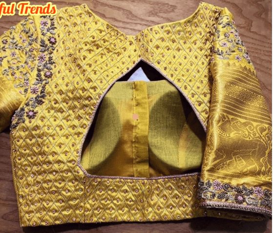 Beautiful Blouse Neck Design 19