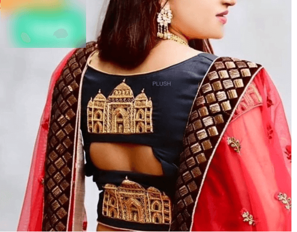 Beautiful Blouse Neck Design 21