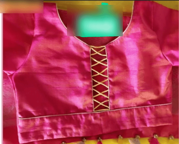 Beautiful Blouse Neck Design 4