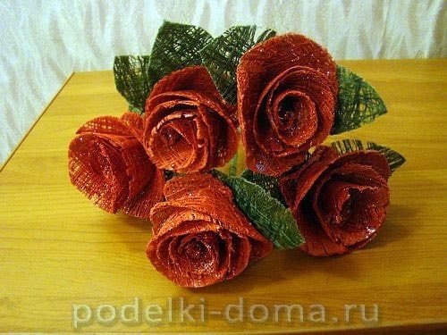 Bouquet of Roses from Sewing Thread 13
