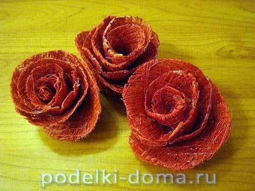 Bouquet of Roses from Sewing Thread 8