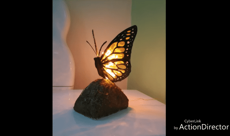 butterfly table lamp shade 2