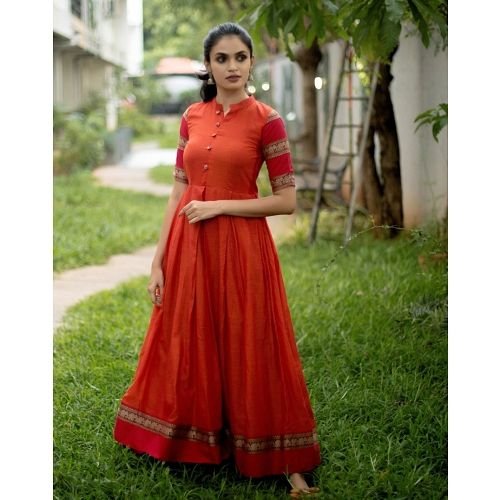 Convert Silk Saree into New Dress Designs 13