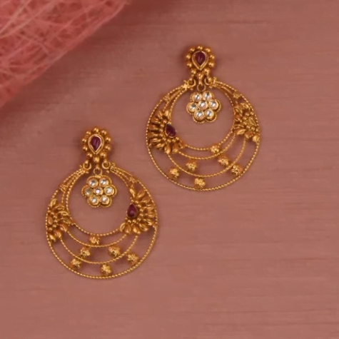 Gold Earrings Designs 11