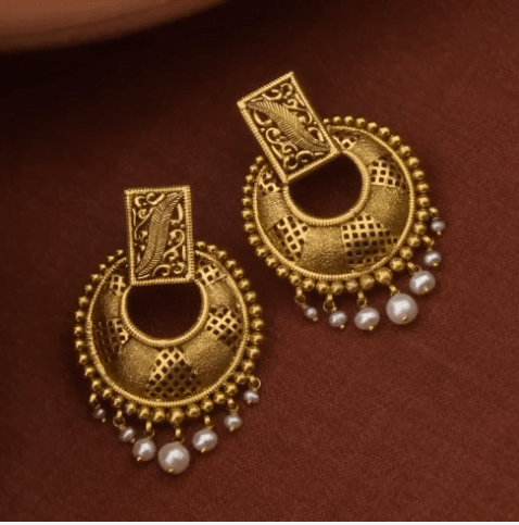 Gold Earrings Designs 14