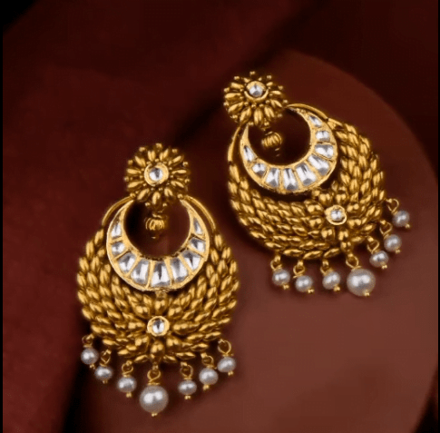 Gold Earrings Designs 17