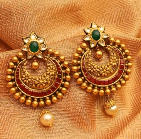 Gold Earrings Designs 19