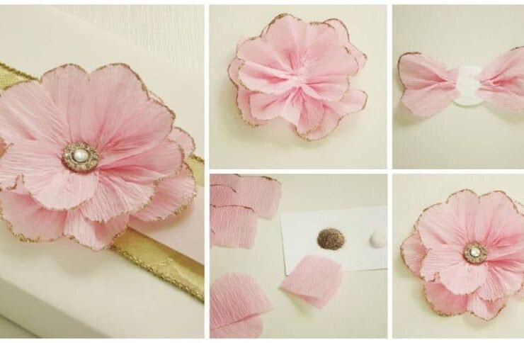 Delicate Flower of Crepe Paper