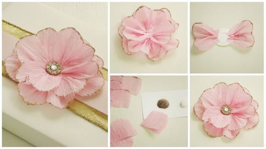 Delicate Flower of Crepe Paper