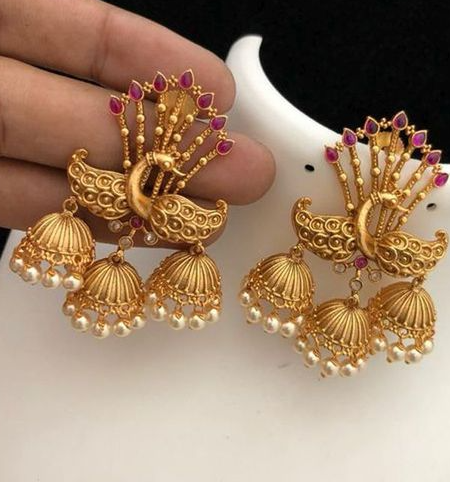 gold earring designs 7