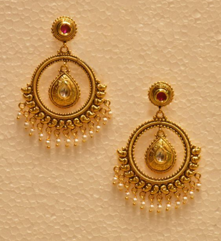 gold earring designs 8